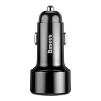 Baseus Magic autolaadija USB + USB-C QC 4.0 PD 45W (must)