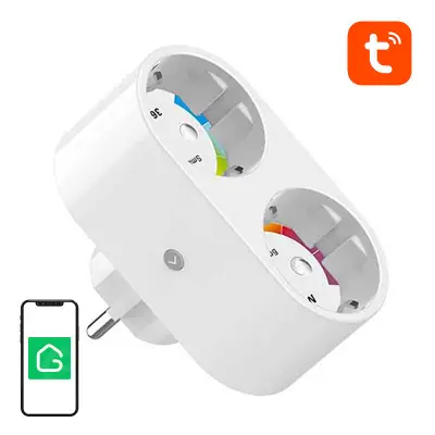 Kahe pesa WiFi nutipistik Gosund SP211 3500W, Tuya