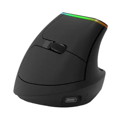 Juhtmevaba vertikaalne hiir Delux M618DB BT4.0 + 2.4Ghz 4000DPI RGB