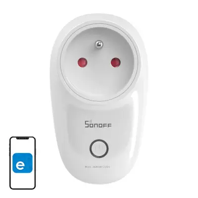 Sonoff nutikas WiFi pistikupesa S26R2TPE-FR (tüüp E)