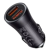 Baseus Kuldne Kontaktor Max autolaadija, 2x USB, 60W (hall)