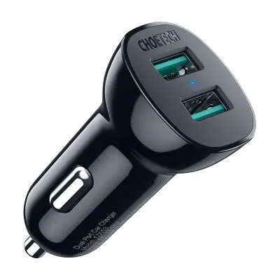 Автомобильное зарядное устройство Choetech C0051 36W QC 3.0 (черное)