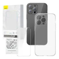 Läbipaistev Baseus Corning ümbris ja karastatud klaas iPhone 12 Pro Maxile