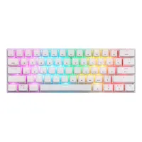 Motospeed SK62 Wireless Mechanical Keyboard White (blue switches)