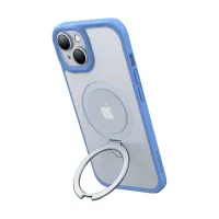 Torrase telefonikohver Ostand Matte iPhone 15 jaoks (tumesinine)