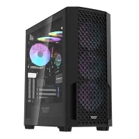 Arvutikorpus Darkflash DF2100 + 4 ARGB ventilaatorit (must)