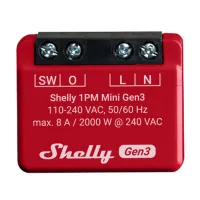 Shelly 1PM Mini Gen3 kontroller, WiFi/Bluetooth