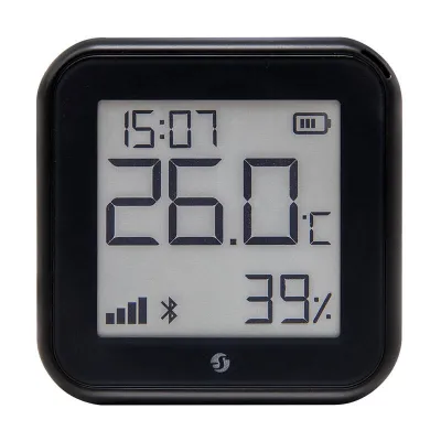 Shelly H&T Gen3 temperatuuri- ja niiskusandur, WiFi (must)