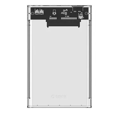 Orico 2139 HDD/SSD 2,5" kõvaketta/SSD korpus, 5 Gbps, USB-A kuni USB Micro-B (läbipaistev)
