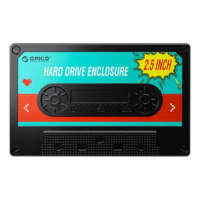 Orico 2580 HDD/SSD 2,5" kõvaketta/SSD korpus, 5 Gbps, USB-A kuni USB Micro-B (must)