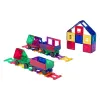 Magnetilised klotsid 3D rong Playmags 153 - 50 tk komplekt