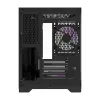 Darflash FT418 arvutikorpus + 6 aRGB ventilaatorit (must)