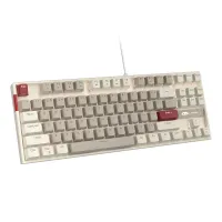 MageGee MK-STAR (retro white and gray) wired keyboard (QWERTY)