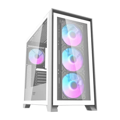 Darkflash DRX90 klaasist arvutikorpus (valge)