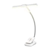 Kolme peaga raamatulamp Glocusent GLCSNTA2303 USB-C 1000mAh valge