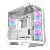 Darkflash DY470 computer case (white) + 4 fans + GPU bracket