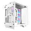 Компьютерный корпус Darkflash DY470 (белый) + 4 вентилятора + кронштейн для видеокарты
