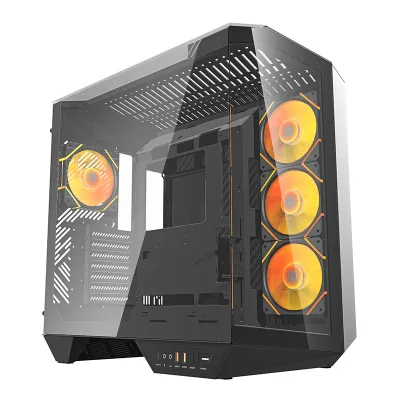 Darkflash DY470 arvutikorpus (must) + 4 ventilaatorit + GPU hoidik