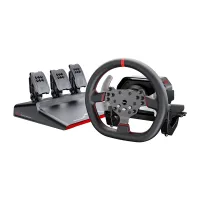PXN-V10 Pro gaming set - steering wheel + pedals + mounting clamps (PC / PS4 / Xbox One / Xbox Series X|S)