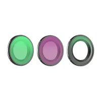 Sunnylife 1/4" lens filters 3 pcs. - Black Mist + CPL + ND16 for Osmo Nano