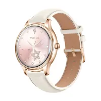 COLMI L28 Smart Watch (Gold + gold leather strap)