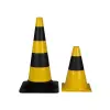 Yellow/black traffic cone 30cm