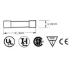 FUSE 6.35 x 32mm SLOW 0.1A (10pcs/box)