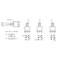 ВЕРТИКАЛЬНЫЙ ТУМБЛЕР 3-ПОЗИЦИОННЫЙ SPDT ВКЛ-ВКЛ-ВКЛ