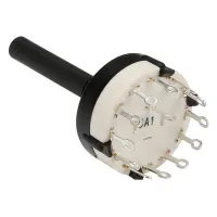 ROTARY SWITCH 1P / 12 POSITIONS SOLDER CONNECTIONS