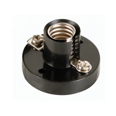 AC lampholder, E10, black