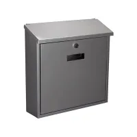 Почтовый ящик - MONACO - серебристый