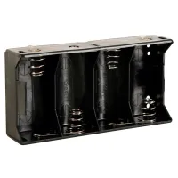 Магазин для батареек: 4 x D (С ПАЯЛЬНЫМИ ЛЕПЕСТКАМИ)