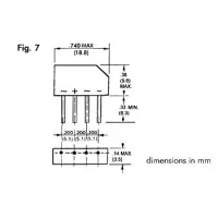 BRIDGE RECTIFIER 250V-1.5A (B250C-2300-1500)