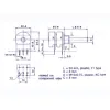 POTMETER STEREO LOG 10K