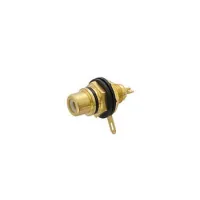 RCA BINDING POST FEMALE - GOLD - BLACK