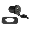Recessed USB socket (12-24 VDC input, 5 V output)