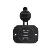 Recessed USB socket (12-24 VDC input, 5 V output)