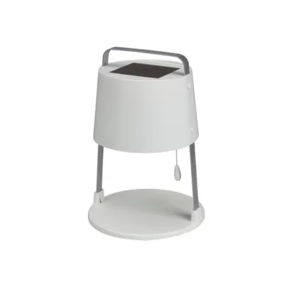 SOLAR TABLE LAMP - SILVER-GREY HANDLE