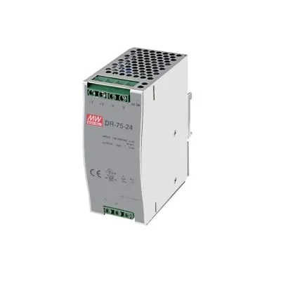 230V AC/ 12V DC (  6,3A; 75W) DIN-rail power supply( MeanWell)