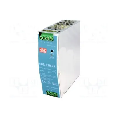 Switched mode power supply for DIN rail: 120W; 24VDC; 24÷28VDC; 5A; 90÷264VAC ( MeanWell )