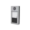 1-button IP; metal video door phone clock - grey - PoE
