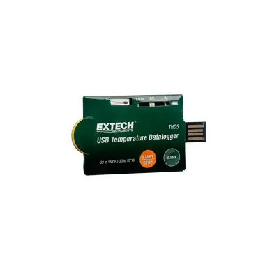 THD5 : Ühekordne temperatuuri loger : -30...+70°C ; salvestamine PDF-formaati ( Extech / AZ Instruments )