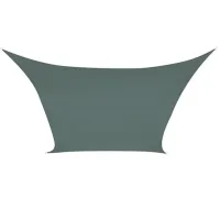 SHADE SAIL - RECTANGULAR - 2 x 3 m - COLOUR: GREEN GREY