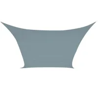 ТЕНТ-ПАРУС - ПРЯМОУГОЛЬНЫЙ - 4 x 3 м - ЦВЕТ: СВЕТЛО-СЕРЫЙ СЛАНЕЦ