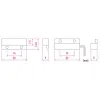 Reed switch for security systems - 0.5A @ 100V DC - NC - with wires