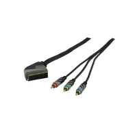SCART - 3 x RCA kaabel; 2,5m
