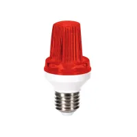 MINI LED strobo pirn  - E27 - 3 W - punane