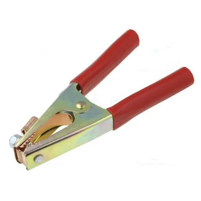 Crocodile clip; 500A; red ; Grip capacity: max.45mm