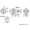 KEY SWITCH 2P OFF-ON (DPST)