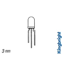 5mm BICOLOURED LED LAMP RED/GREEN WHITE DIFFUSED